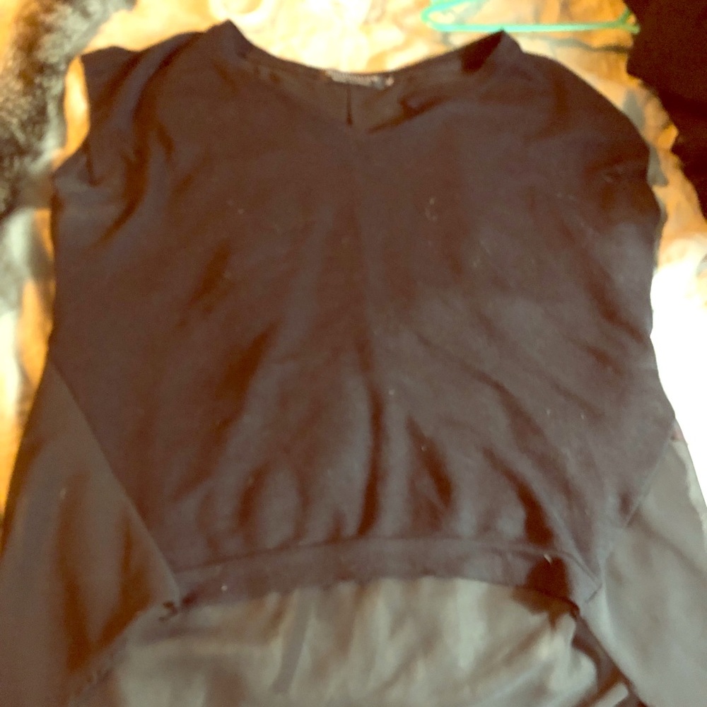 Black dress shirt for work, shear back, unique